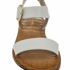 Bamboo New Belen Wide Band Flat Sandal - Womens Open Toe Summer Buckle Beachwear