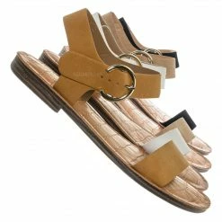 Bamboo New Belen Wide Band Flat Sandal - Womens Open Toe Summer Buckle Beachwear
