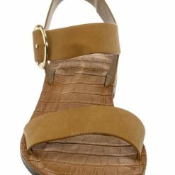 Bamboo New Belen Wide Band Flat Sandal - Womens Open Toe Summer Buckle Beachwear