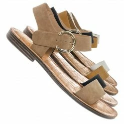 Bamboo New Belen Wide Band Flat Sandal - Womens Open Toe Summer Buckle Beachwear