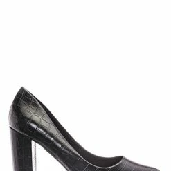 Bamboo Bellflower02 Pointed Toe High Block Heel Pump - Women Chunky Retro Dress Shoe New