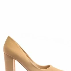 Bamboo Bellflower02 Pointed Toe High Block Heel Pump - Women Chunky Retro Dress Shoe New