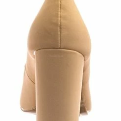 Bamboo Bellflower02 Pointed Toe High Block Heel Pump - Women Chunky Retro Dress Shoe New
