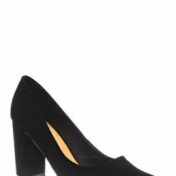 Bamboo Bellflower02 Pointed Toe High Block Heel Pump - Women Chunky Retro Dress Shoe New