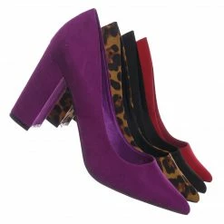 Bamboo Bellflower02 Pointed Toe High Block Heel Pump - Women Chunky Retro Dress Shoe New