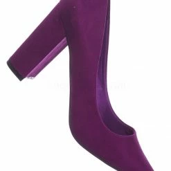 Bamboo Bellflower02 Pointed Toe High Block Heel Pump - Women Chunky Retro Dress Shoe New