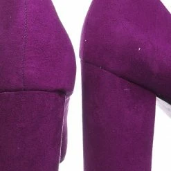 Bamboo Bellflower02 Pointed Toe High Block Heel Pump - Women Chunky Retro Dress Shoe New