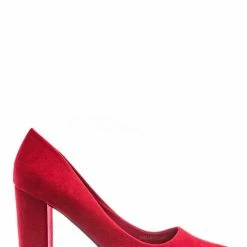 Bamboo Bellflower02 Pointed Toe High Block Heel Pump - Women Chunky Retro Dress Shoe New