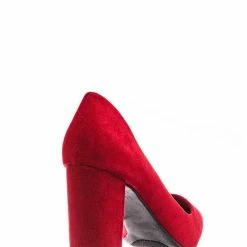 Bamboo Bellflower02 Pointed Toe High Block Heel Pump - Women Chunky Retro Dress Shoe New