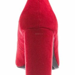 Bamboo Bellflower02 Pointed Toe High Block Heel Pump - Women Chunky Retro Dress Shoe New