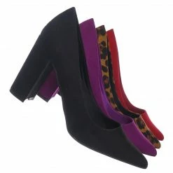 Bamboo Bellflower02 Pointed Toe High Block Heel Pump - Women Chunky Retro Dress Shoe New