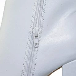 Bamboo New Bellflower09 Pointed Toe Block Heel Bootie - Women Croc & Suede Ankle Pump Boot