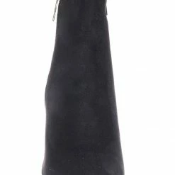 Bamboo New Bellflower55 Duo Tone Half Print Bootie - 2 Pattern Block High Heel Ankle Boots