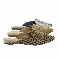 Bamboo Blog44 Slip On Mule Slippers - Women Flat Backless Pointed Toe Pump