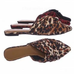 Bamboo New Blog60 Pointed Toe Slide In Loafer - Women Backless Open Heel Slipper Sandals