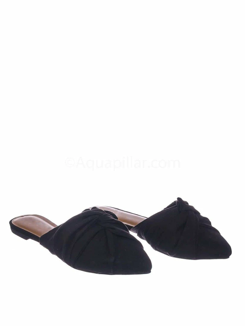Bamboo New Blog60 Pointed Toe Slide In Loafer - Women Backless Open Heel Slipper Sandals
