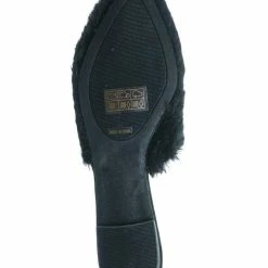 Bamboo Blog75 Slip On Faux Fur Mule Flats - Womens Pointed Toe Slipper Shoes New