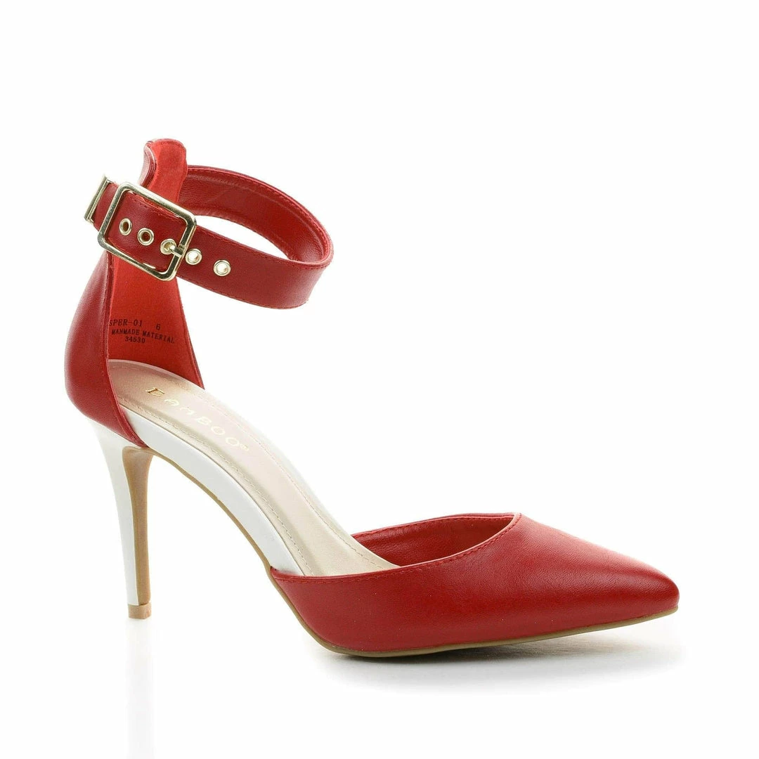 Casper01 By Bamboo, D'Orsay Pointy Toe Ankle Cuff Stiletto Heel Pumps New