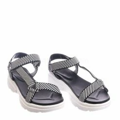 Bamboo Catch02 Hook & Loop Sporty Cushioned Footbed Sandal - Women Web Strap Flatform New