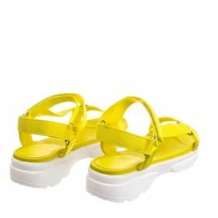Bamboo Catch02 Hook & Loop Sporty Cushioned Footbed Sandal - Women Web Strap Flatform New