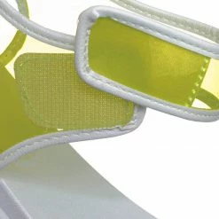 Bamboo Catch13 Sporty Lucite Clear Sandal - Women Neon Transparent Molded Footbed PVC