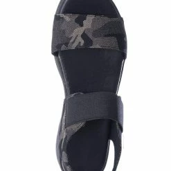 Bamboo New Catch21 Lightweight Athleisure Platform Sandal - Women Elastic Ankle Strap Shoes