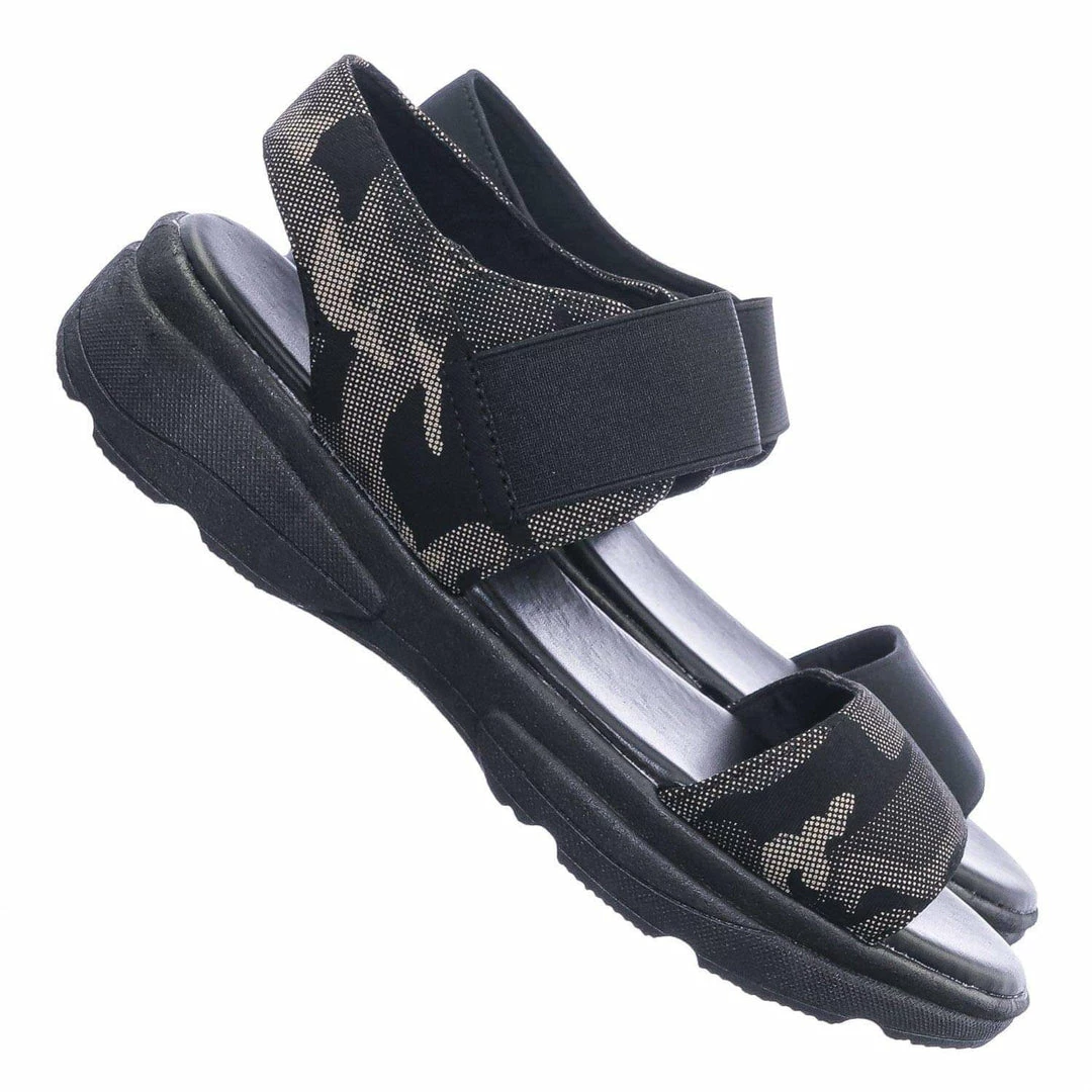 Bamboo New Catch21 Lightweight Athleisure Platform Sandal - Women Elastic Ankle Strap Shoes