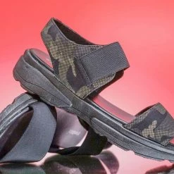 Bamboo New Catch21 Lightweight Athleisure Platform Sandal - Women Elastic Ankle Strap Shoes