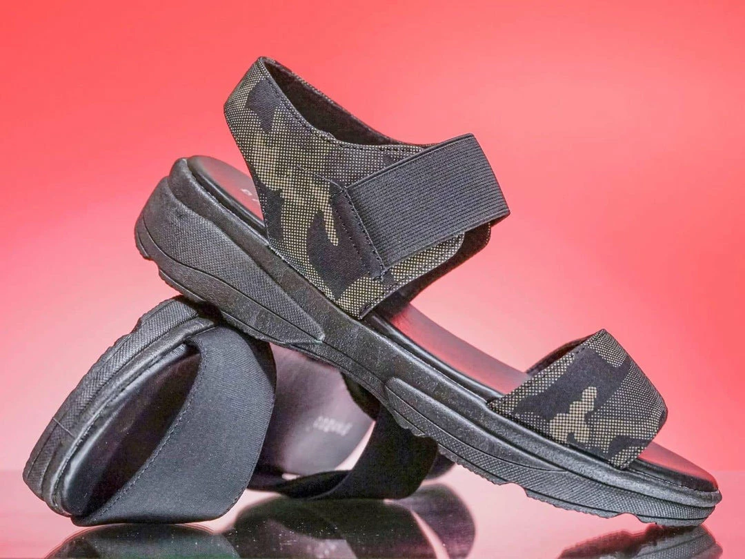 Bamboo New Catch21 Lightweight Athleisure Platform Sandal - Women Elastic Ankle Strap Shoes