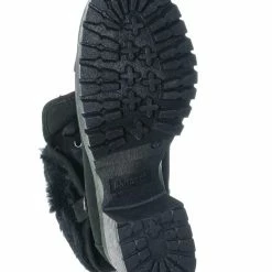 Bamboo Chief14 Sherling Fold Over Combat Boot -Women Faux Fur Ankle High Lace Up Boot New