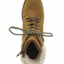 Bamboo Chief19 Mucker Combat Boots W Shearling - Women Faux Fur Lined Sport Bootie New