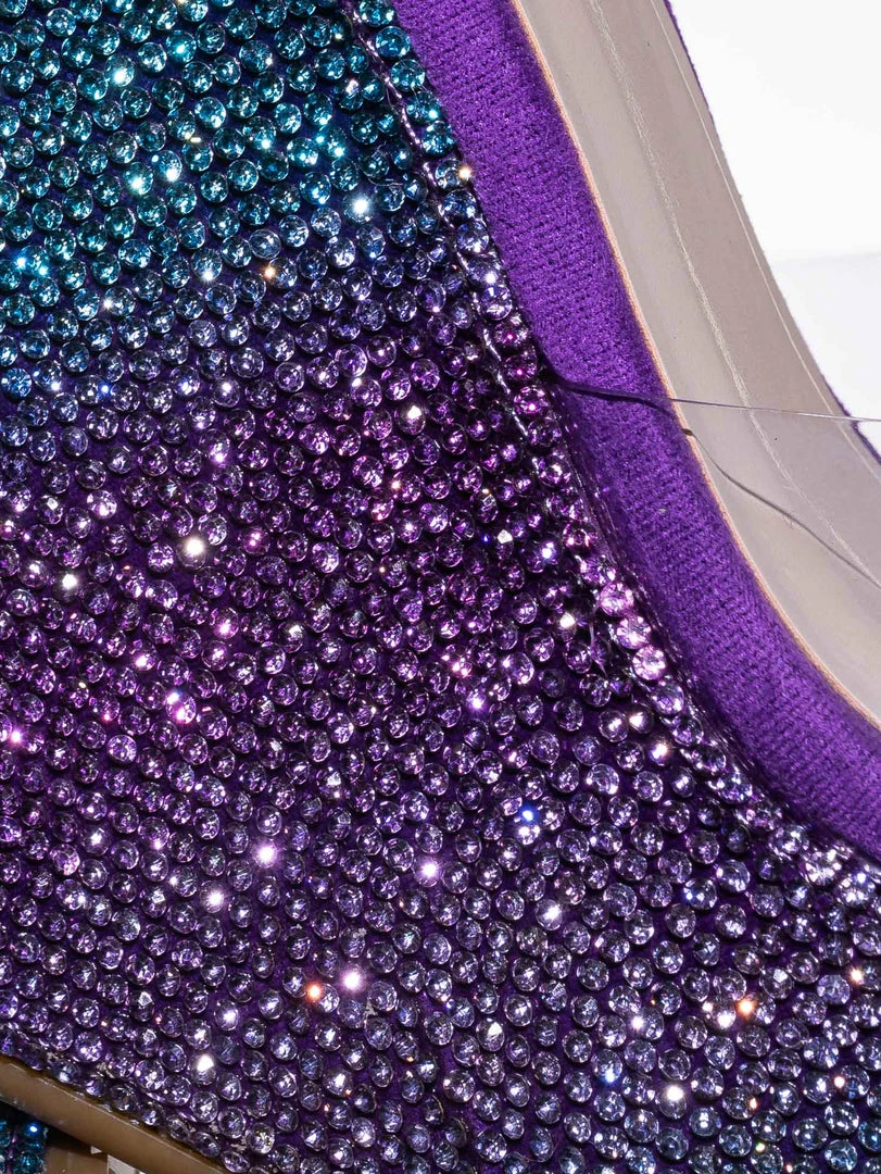 Bamboo Chosen12 Lucite Rhinestone Platform Wedge - Clear Transparent Slipper Sandal New