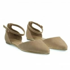 Bamboo Confess01 Trimmed Outsole Flat W Double Open Shank D'Orsay & Ankle Strap New