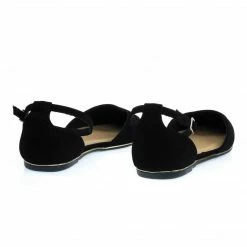 Bamboo Confess01 Trimmed Outsole Flat W Double Open Shank D'Orsay & Ankle Strap New