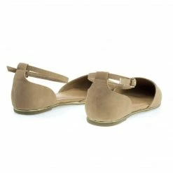 Bamboo Confess01 Trimmed Outsole Flat W Double Open Shank D'Orsay & Ankle Strap New