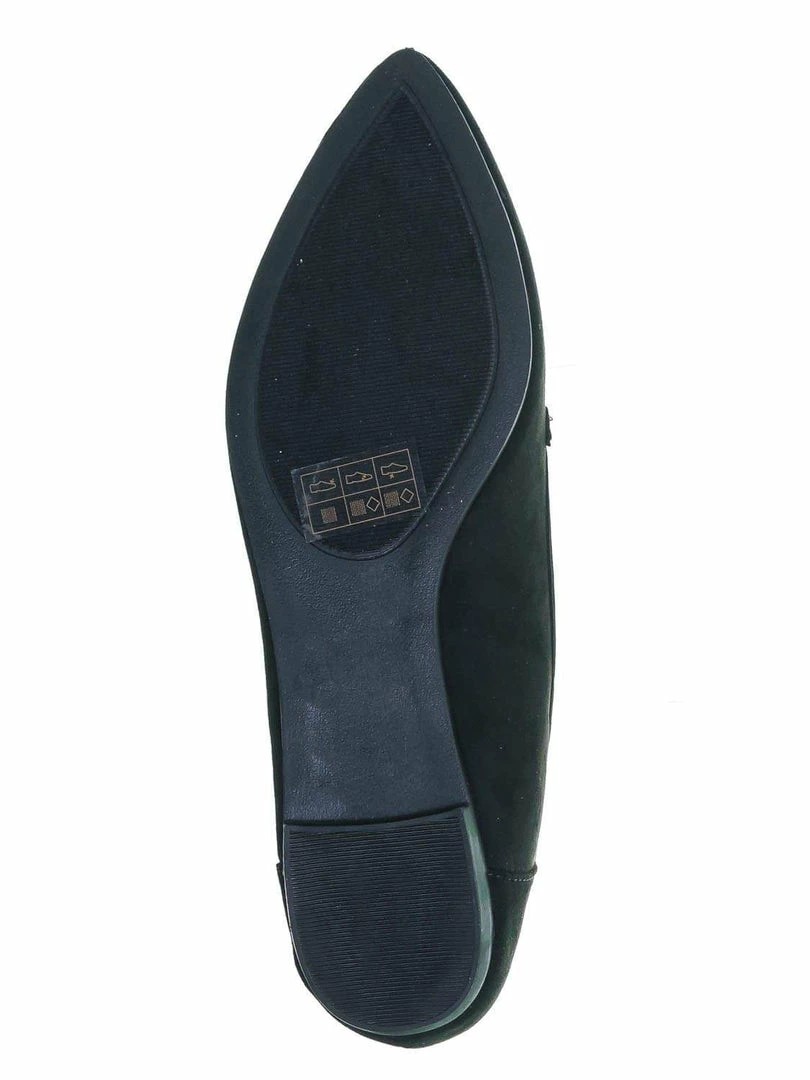 Bamboo New Diary38 Pointed Toe Loafer W Chain - Women Slip On Flats