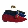 Bamboo New Diary38 Pointed Toe Loafer W Chain - Women Slip On Flats