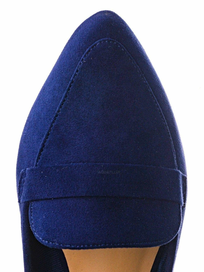 Bamboo New Diary42 Pointed Toe Penny Loafer - Womens Flat Slip On Oxford Moccasins