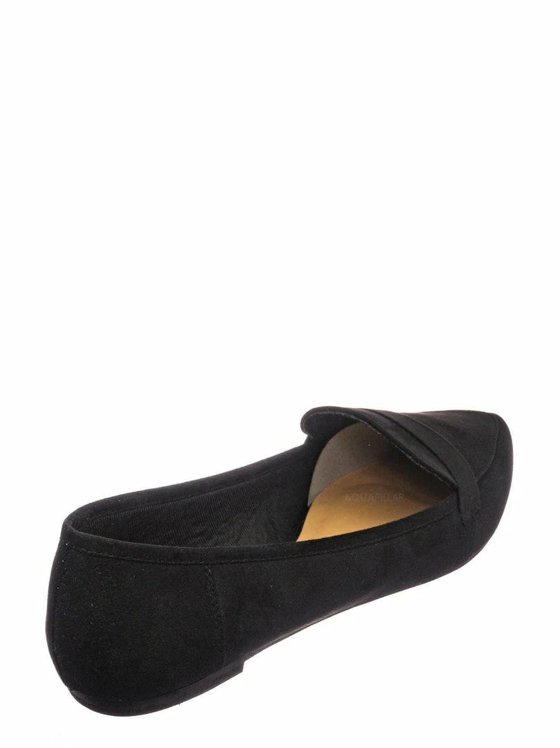 Bamboo New Diary42 Pointed Toe Penny Loafer - Womens Flat Slip On Oxford Moccasins