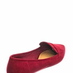 Bamboo New Diary42 Pointed Toe Penny Loafer - Womens Flat Slip On Oxford Moccasins