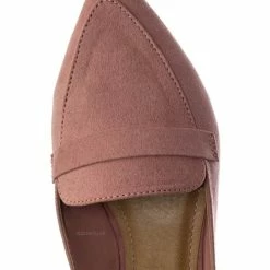 Bamboo New Diary55 Pointed Toe Flat Mule - Women Slide In Backless Loafer W Parallel Band