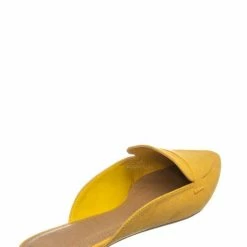 Bamboo New Diary55 Pointed Toe Flat Mule - Women Slide In Backless Loafer W Parallel Band