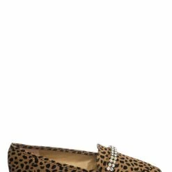 Bamboo New Diary61 Pointed Toe Rhinestone Loafer - Women Crystal Jewel DÃ©cor Slip On Flat