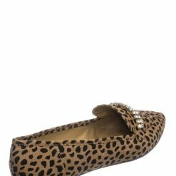 Bamboo New Diary61 Pointed Toe Rhinestone Loafer - Women Crystal Jewel DÃ©cor Slip On Flat