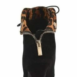 Ericka62 By Bamboo, High Stiletto Heel Lace Up Ankle Bootie W Folded Ankle Cuff New