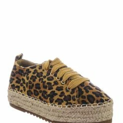 Bamboo New Farm78 Flatform Espadrilles Fashion Sneakers - Womens Laced Up Platforms