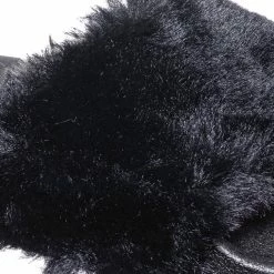 Bamboo Flatter15 Faux Fur Neon Molded Slipper Sandal - Women Slide In Slides Flats New