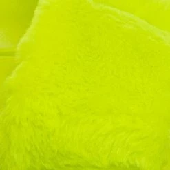 Bamboo Flatter15 Faux Fur Neon Molded Slipper Sandal - Women Slide In Slides Flats New