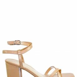 Bamboo New Forever20 Wraparound Strappy Block Heel Sandal- Women Gladiator Ankle Wrap Shoes