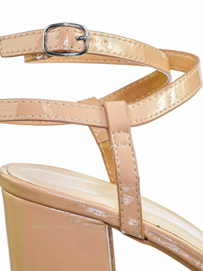 Bamboo New Forever20 Wraparound Strappy Block Heel Sandal- Women Gladiator Ankle Wrap Shoes